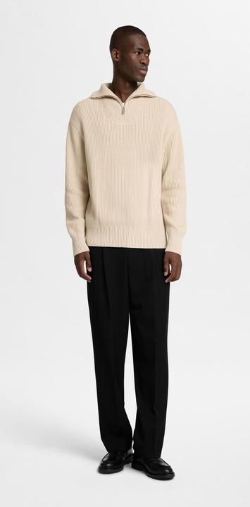 Immagine prodotto Selected Homme Maglia con mezza zip in 100% cotone (S)