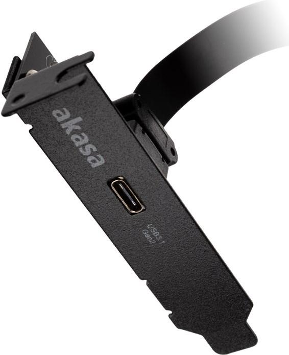 Immagine prodotto Akasa Adattatore staffa PCI a basso profilo, USB 3.1 tipo C