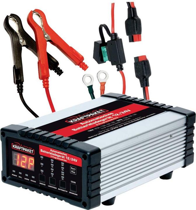 Dino KRAFTPAKET 136340 Kfz-Ladegerät 12 V, 24V (500000 mAh)