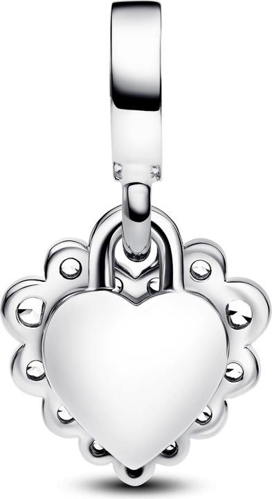 Produktbild Pandora Doppelter Anhänger mit glitzerndem Herz (Silber 925)