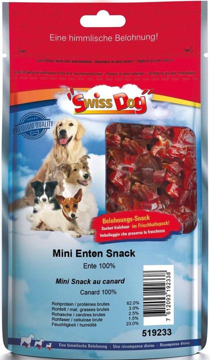 SwissDog Mini Enten Snack (Junior, Adult, 1 Stk., 120 g)