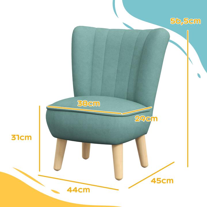 Immagine prodotto Aiyaplay Kinder Sofa Holz, Kunststoff Blau (Poltrona per bambini)
