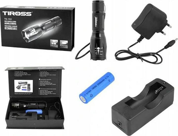Image du produit Tiross LATARKA CREE 10W AKU TS-1151 (12 cm)