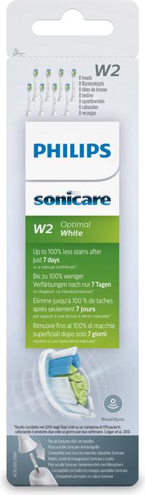Actual product image Philips Sonicare W2 Optimal White (8 x)