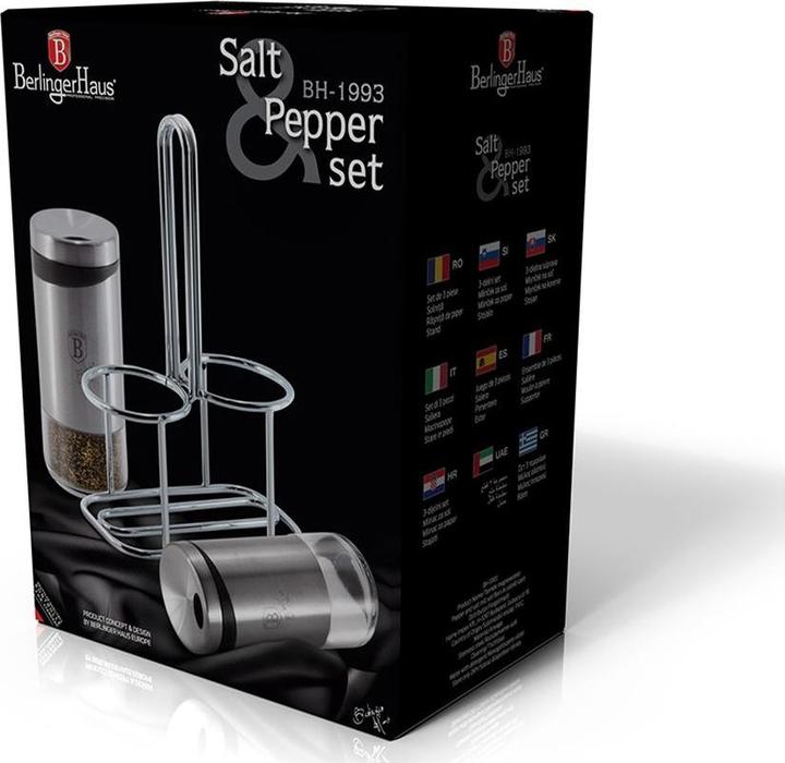 Actual product image BerlingerHaus Salt and pepper shaker set chrome steel (Salt, Pepper)