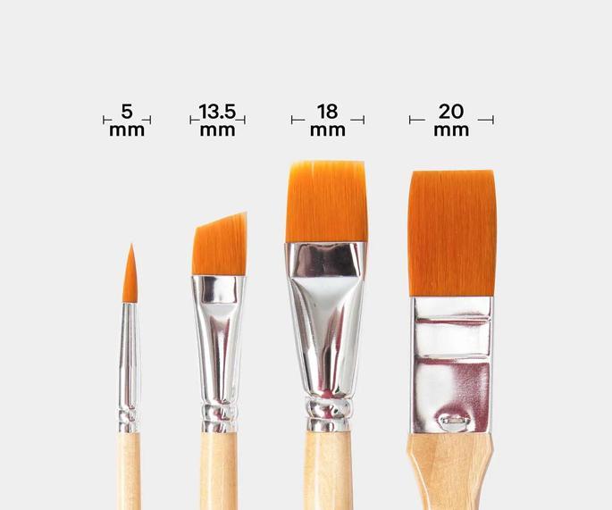 Actual product image I Am Creative Universal brush set - Artist set (12 mm)