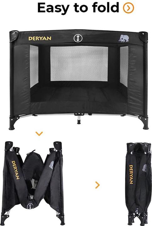 Actual product image Deryan Believer travel cot