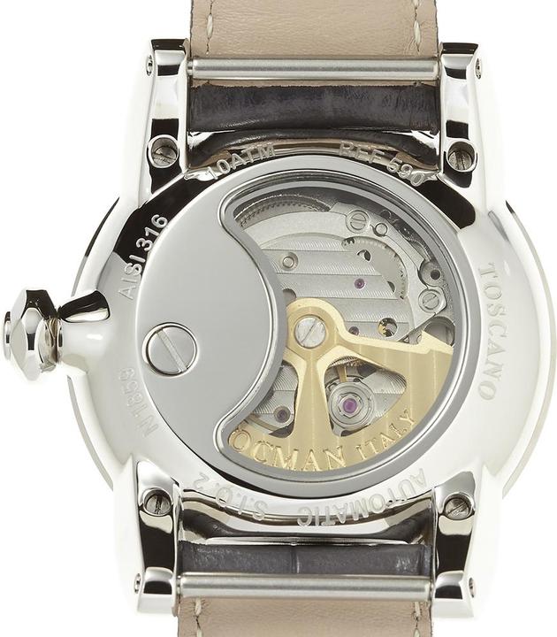 Actual product image Locman Italy Unisex Watch Toscano Automatic Grey Ref. 590 (Analogue wristwatch, 41 mm)