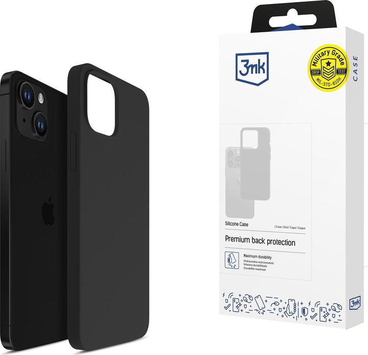 Image du produit 3MK Étui en silicone iPhone 13 6,1" czarny/black (Apple iPhone 13)