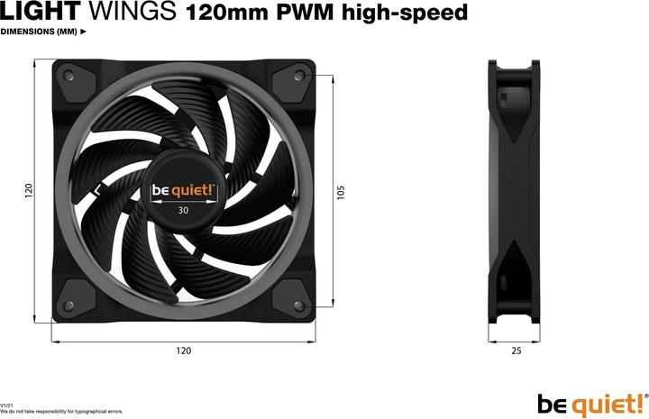 Image du produit be quiet! Light Wings High Speed (120 mm, 3 x)