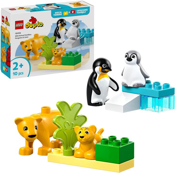Actual product image LEGO Wildtier-Familien: Pinguine und Löwen (10442)