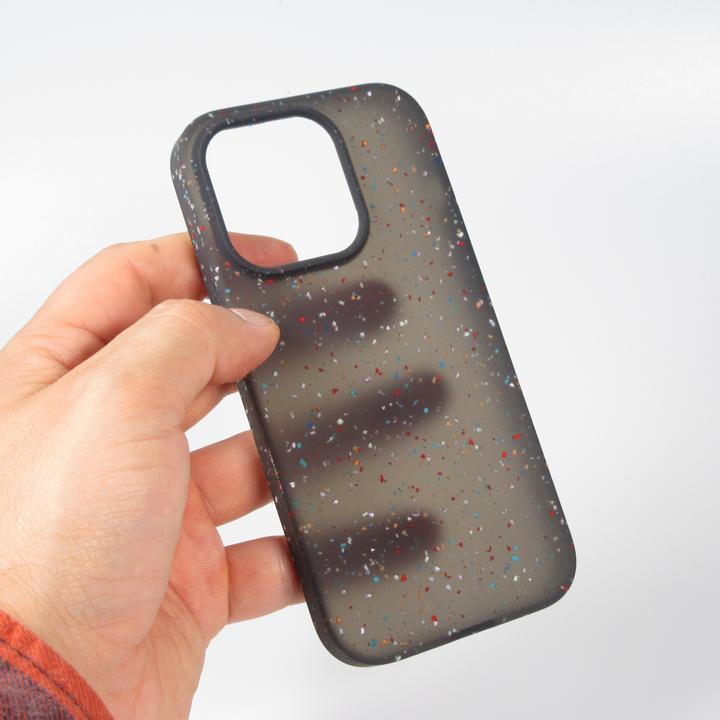 Actual product image PhoneLook Sleeve Silicone Reassembled with Multicoloured Dots Sensation Dots (Apple iPhone 14 Pro)