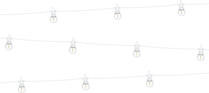 Partydeco Lichterkette Vintage Weiss LED (5m) (1 x)