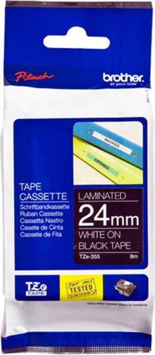 Image du produit Brother Tze-355 (2.40 cm, Noir)