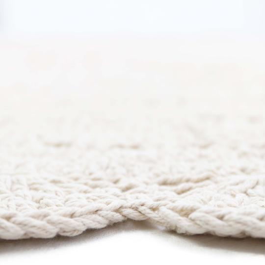 Image du produit Nattiot Tapis au crochet Alma Ecru (150 x 150 cm)