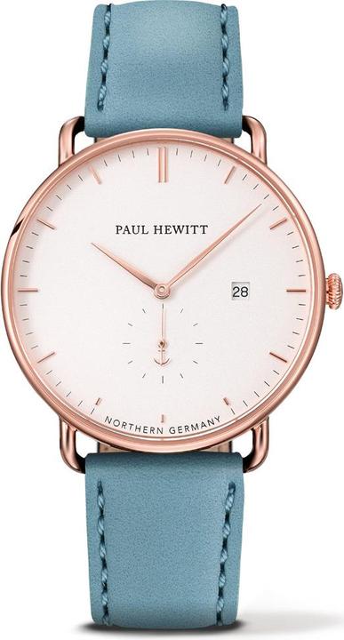 Produktbild Paul Hewitt Grand Atlantic Line White Sand Rose Gold Leather Niagara (Analoguhr, 42 mm)