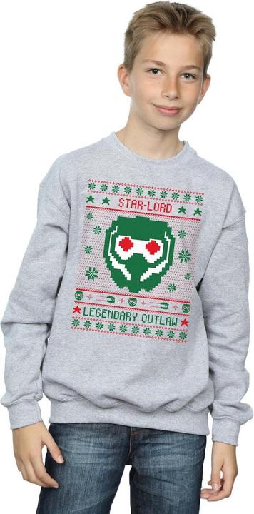Actual product image Boys Guardians Of The Galaxy Vol. 2 Star Lord Fair Isle Sweatshirt (140, 146)