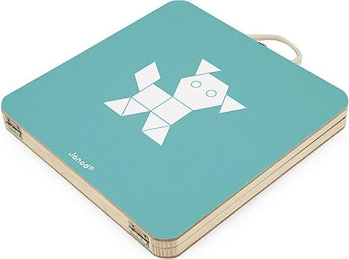 Image du produit Janod Puzzle magnetique geometrique (120 pièces)