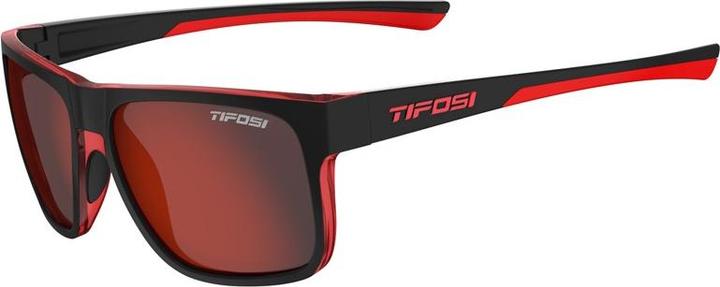 Produktbild Tifosi Unisex Swick Single Lens Sonnenbrille, Satin Schwarz/Crimson/Smoke Red, Einheitsgrösse