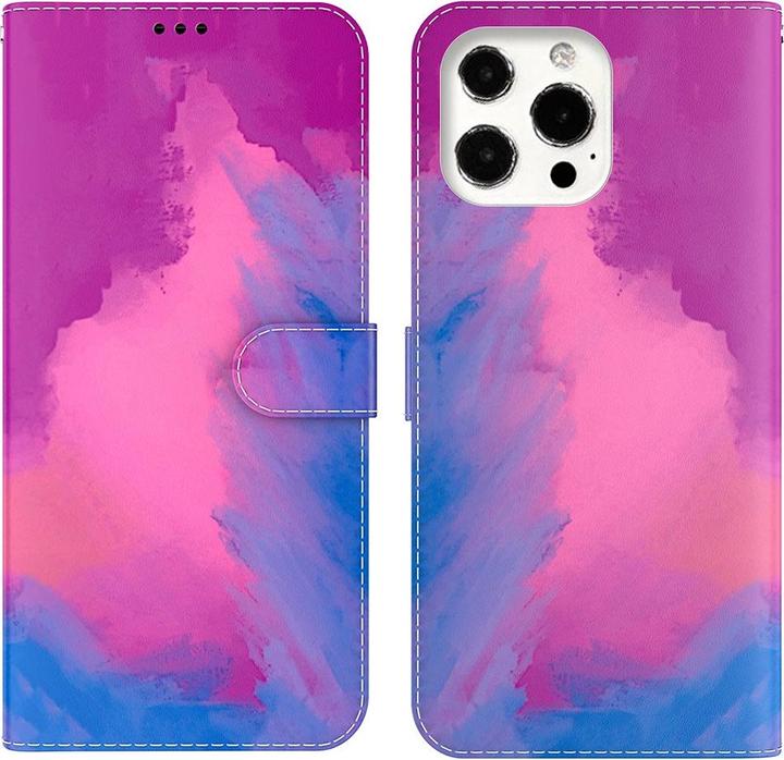 Immagine prodotto Art Custodia a libro per iPhone 13 Pro Custodia con slot per carte Pink Purple (Apple iPhone 13 Pro)