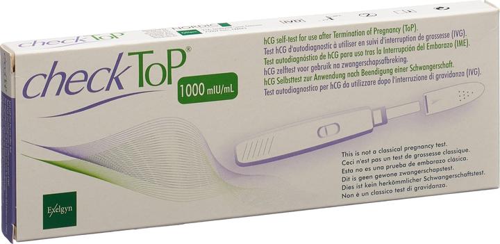 Actual product image CheckTop HcG self-test after termination of pregnancy (1 x)