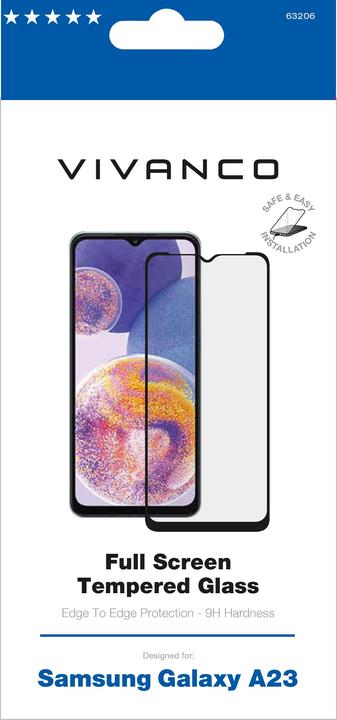 Immagine prodotto Vivanco Vetro protettivo 2.5D FullScreen per Samsung Galaxy A23 (1 Pezzo/i, Samsung Galaxy A23)