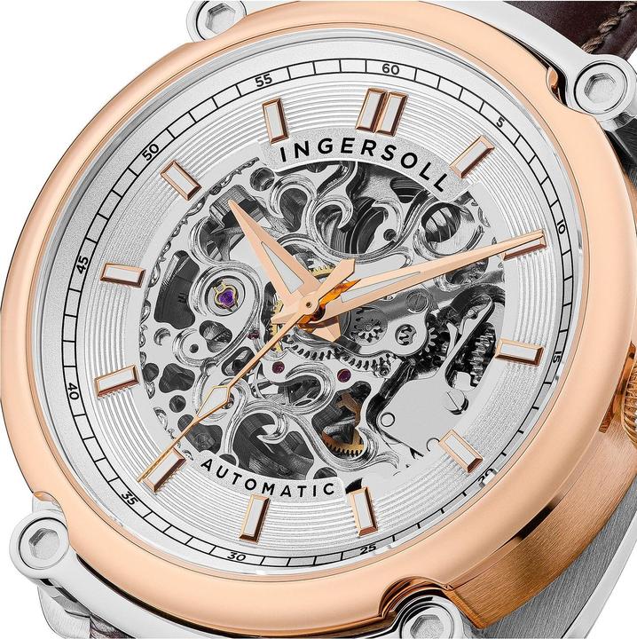 Produktbild Ingersoll 1892 Ingersoll I13302 The Michigan Automatik Herrenuhr 45mm 5ATM (Skeleton-Uhr, 45 mm)