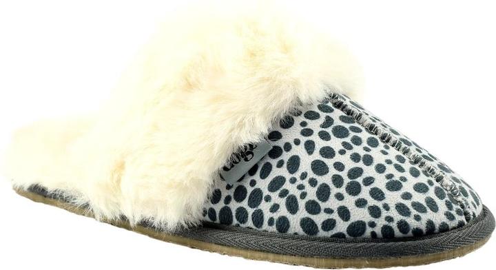 Actual product image Lunar Womens/Ladies Ocelot Print Slippers (L)