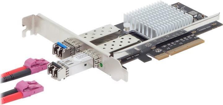 Immagine prodotto Digitus Modulo ottico e in rame SFP 2 porte 10G PC/Express Card Intel JL82599ES Chipset (Mini PCI Express)
