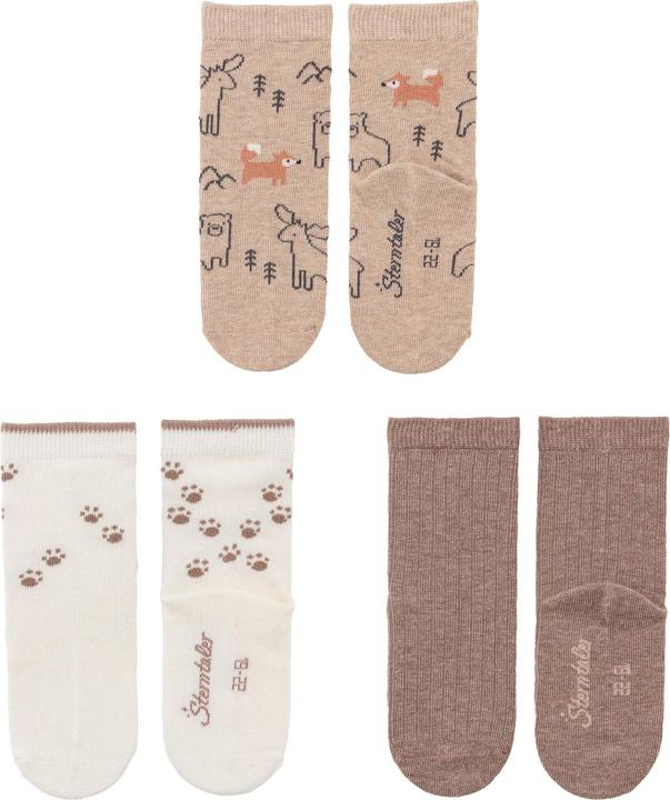 Actual product image Sterntaler Socks set of 3 forest animals size 27/30 (pack of 3, 27 - 30)