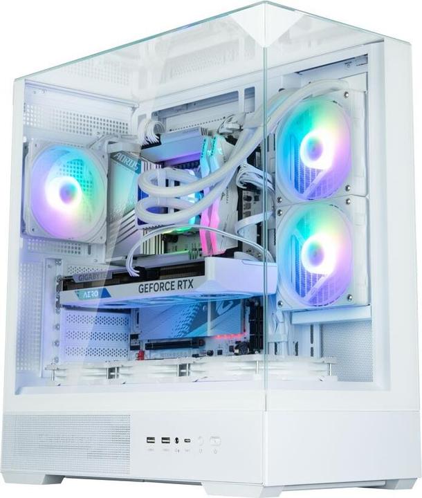 Immagine prodotto Zalman Boitier Moyen Tour ATX P40 Prism RGB avec panneaux vitrés (Blanc) (Mini-ITX, ATX)