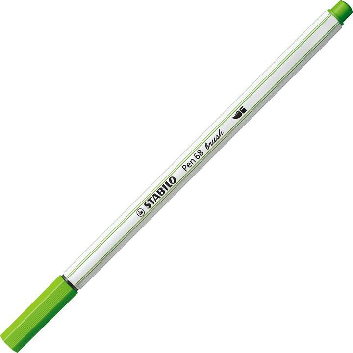 Actual product image STABILO Pen 68 brush Premium felt-tip pen (Light green, 1 x)