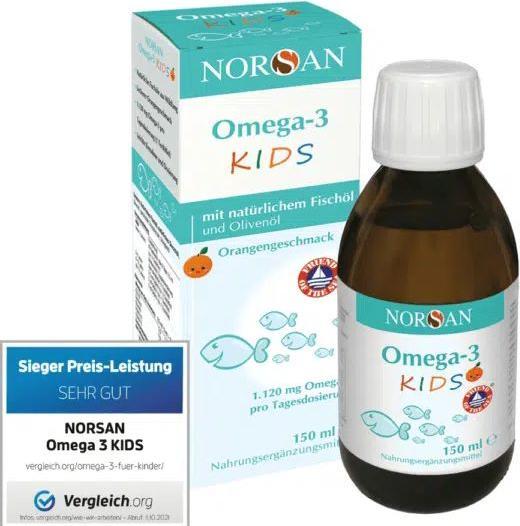 Image du produit Norsan Omega-3 KIDS Fischöl liq (1 pièce(s), Huile, 261 g)