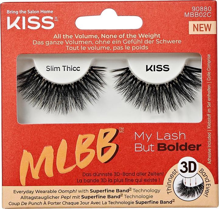Produktbild KISS Artificial eyelashes MLB bolder - Slim Thicc (Künstliche Wimpern)