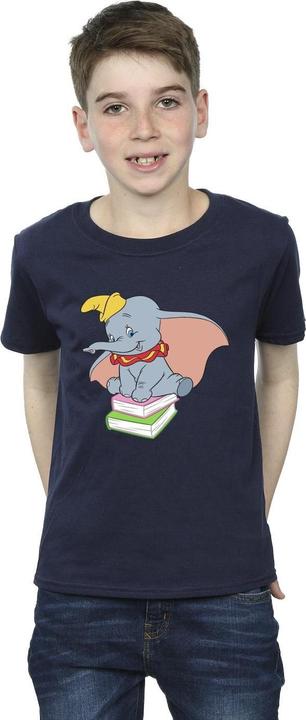 Actual product image Disney Boys Dumbo Sitting On Books T-Shirt (140, 146)