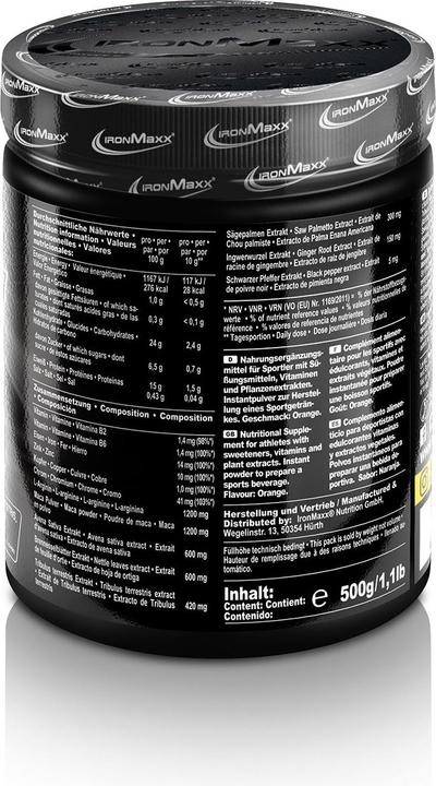 Actual product image IronMaxx Teston Ultra Powder (500g can) (Orange, 1 pcs., 500 g)