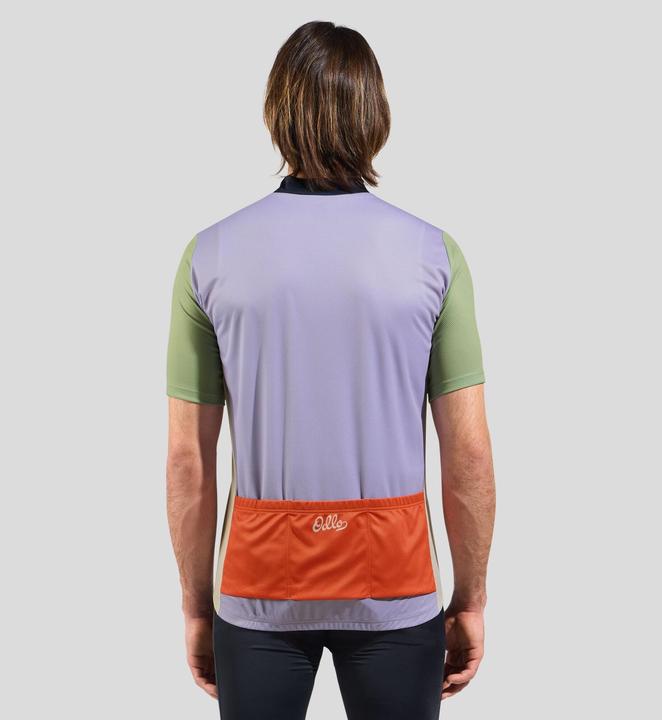 Immagine prodotto Odlo T-shirt s/u collo s/s full zip ESSENTIAL PRINT (XL)
