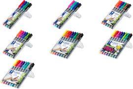 Actual product image Staedtler Lumocolor permanent pen 318 Permanent universal pens F (6 colours, 0.60 mm, 1 x)