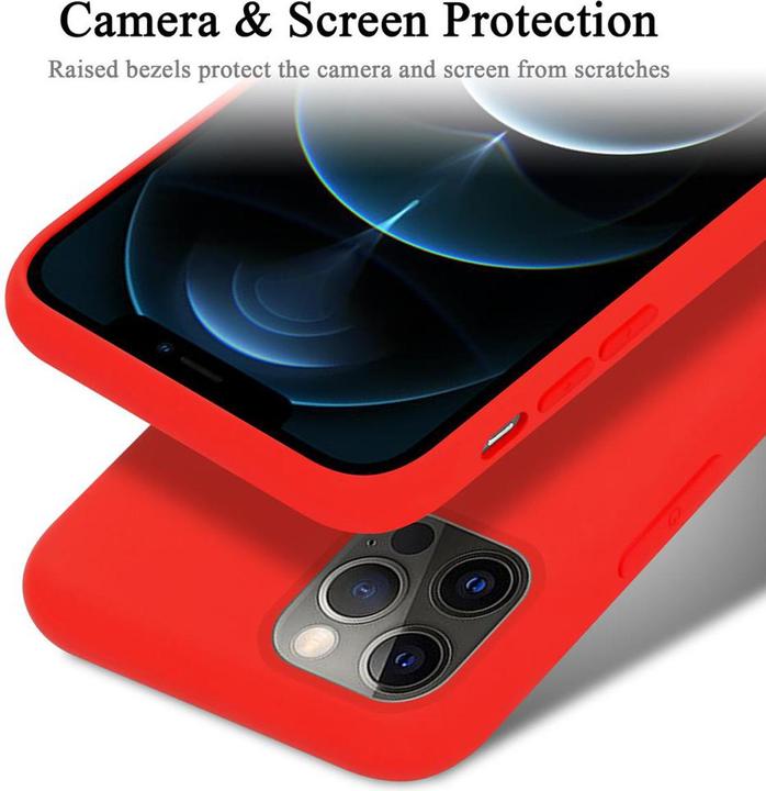 Actual product image Cadorabo TPU Liquid Silicone Case Cover (Apple iPhone 12 Pro Max)