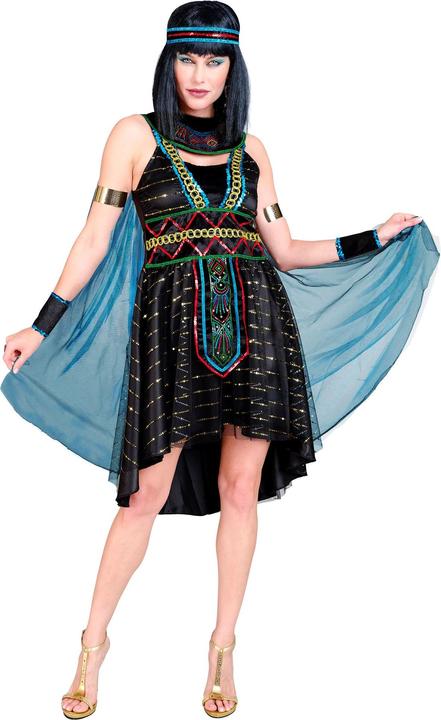 Image du produit Widmann ÄGYPTISCHE HERRSCHERIN (Kleid mit Umhang, Armstulpen, Stirnband), XS (XS)