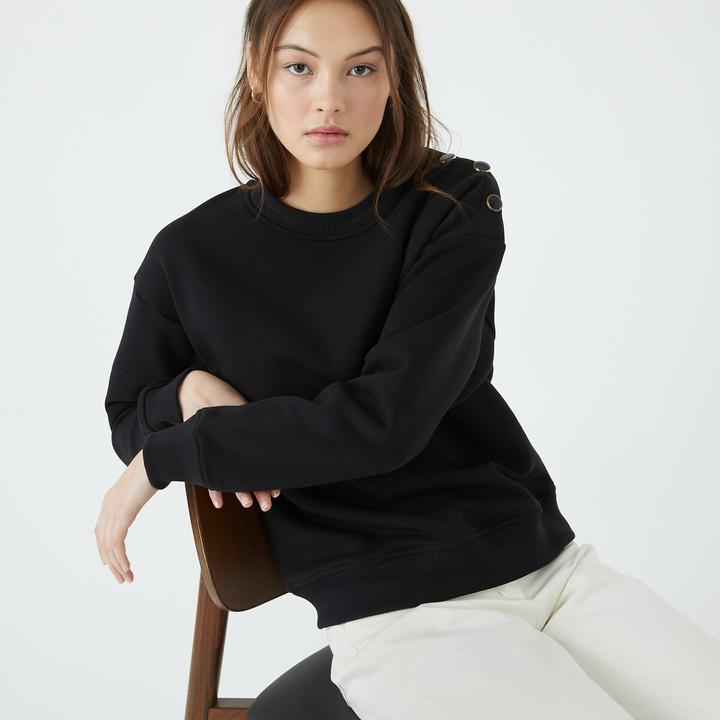Produktbild La Redoute Collections Sweatjacke mit rundem Ausschnitt (M)