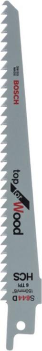 Produktbild Bosch Professional Zubehör Säbelsägeblatt S 644 D, Top for Wood, 5er-Pack