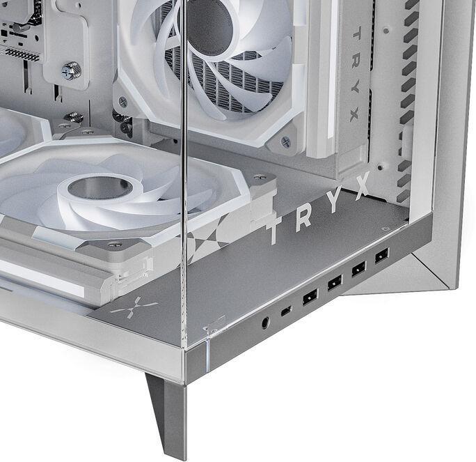Image du produit TRYX LUCA L70 Tour midi, verre trempé, ARGB - blanc