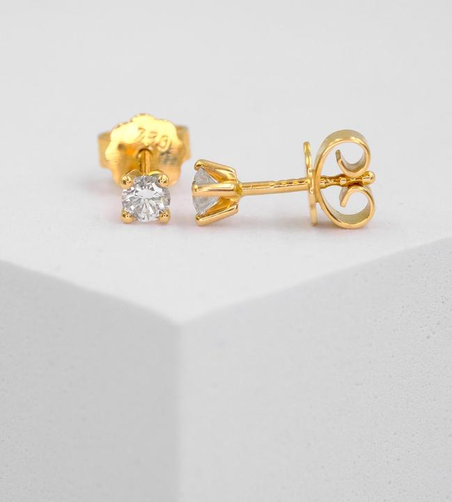 Produktbild Muau Ohrstecker (750/18 K Gelbgold)