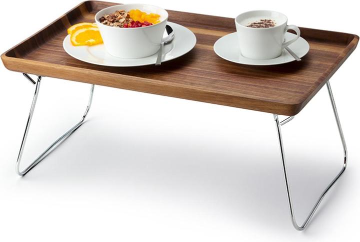 Image du produit Continenta Bett-Tablett, Walnuss, 53x32x7cm