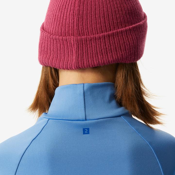 Produktbild Wedze Skiunterwäsche Funktionsshirt Kinder hoher Kragen - BL 500 blau (116)