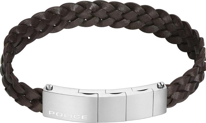 Produktbild Police Indy II Brown Armband (21 cm, Edelstahl, Leder)