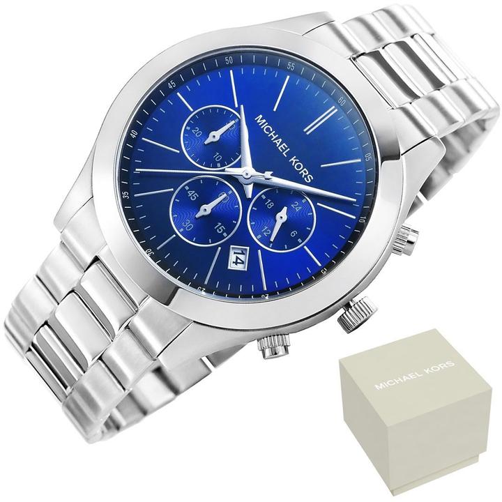 Actual product image Michael Kors Slim Runway (Analogue wristwatch, Chronograph, 44 mm)