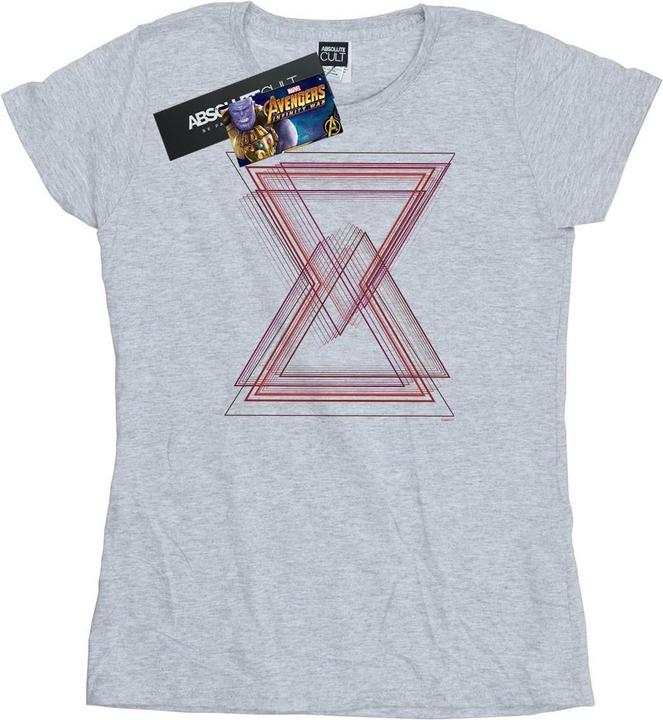 Avengers Infinity War Schwarze Witwe Linien Baumwolle TShirt