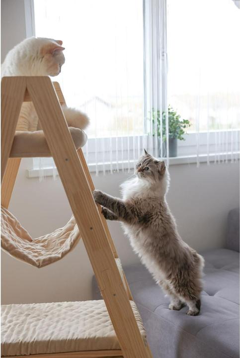 Produktbild Kerbl Kratzbaum Ladder für Katzen (134 cm, Beige)